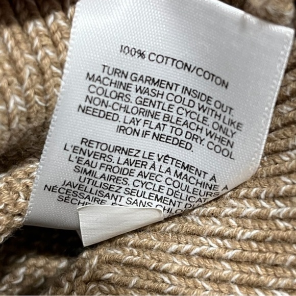 Express Stripe Natural Colors Knit Sweater Size L - Picture 8 of 9